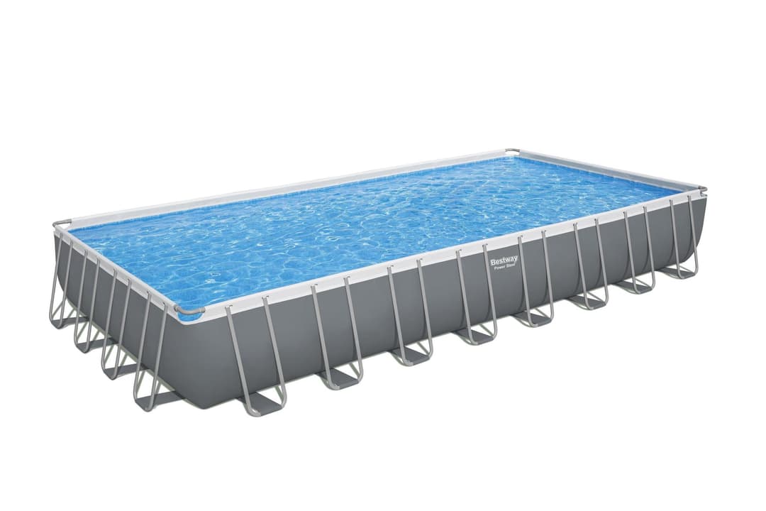 Piscine hors sol Piscine hors sol rectangle Power Steel™ 956 x 488 x 132 cm avec filtre à sable, échelle et bâche Bestway 2