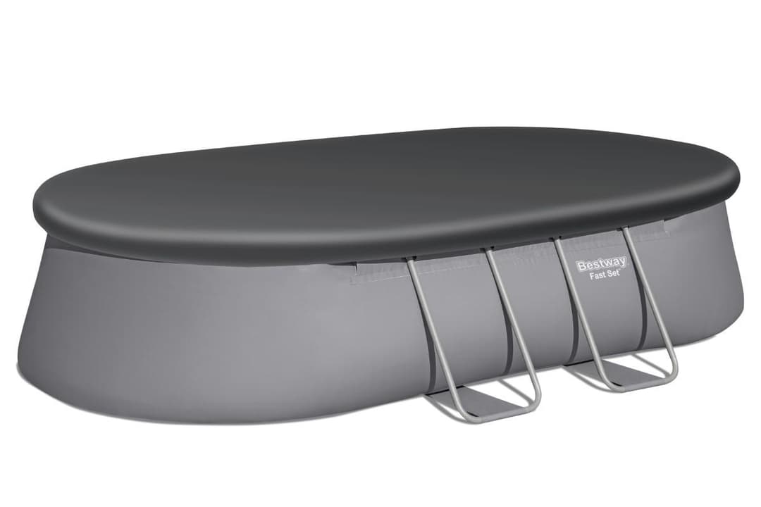 Piscine hors sol Piscine autoportante ovale Fast Set 488 x 305 x 107 cm avec filtration Bestway 5