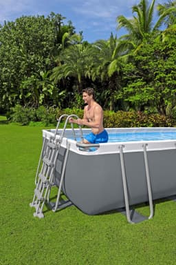 Piscine hors sol Piscine hors sol rectangle Power Steel 488 x 244 x 122 cm Bestway 6