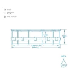 Piscine hors sol Piscine hors sol ronde 366x122cm Steel Pro Max sans accessoire Bestway 5