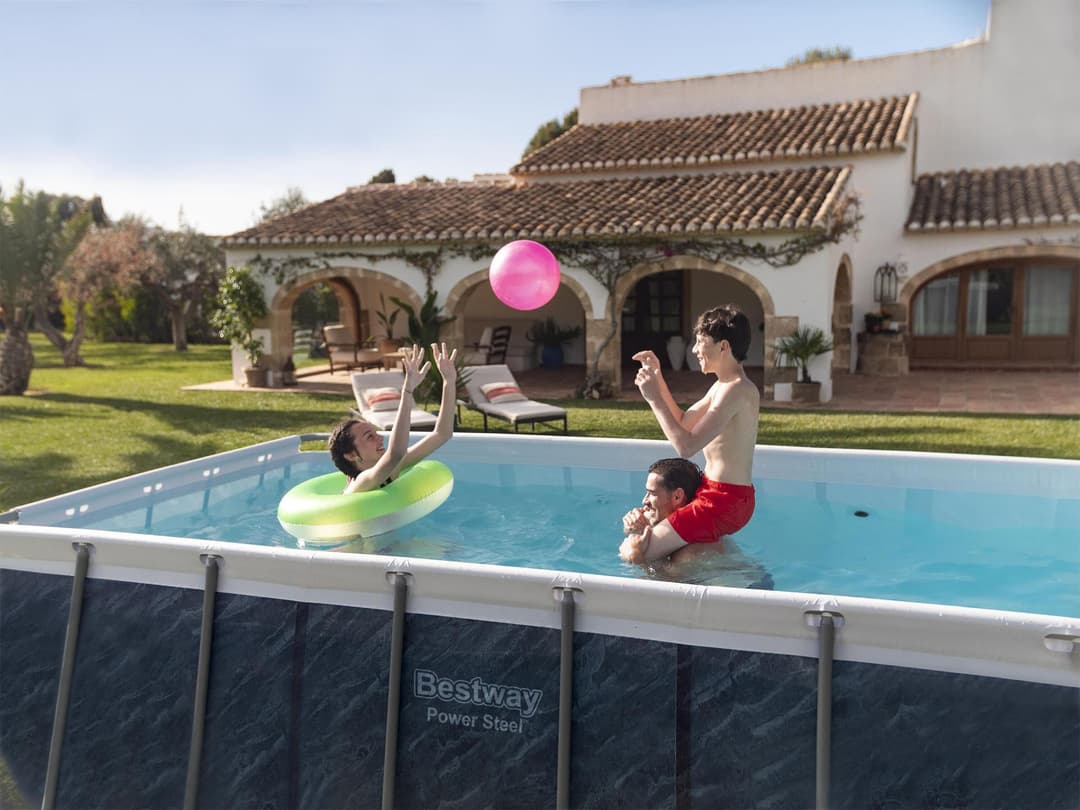 Piscine hors sol Piscine hors-sol sans accessoire Power Steel rectangle 412x201x122cm Bestway 3