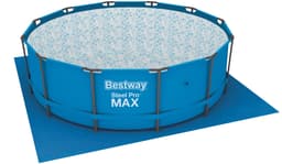 Accessoires Piscine Tapis de sol carré 396x396cm pour piscine hors sol diamètre max 366 cm Bestway 5