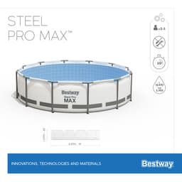 Piscine hors sol Piscine hors sol ronde Steel Pro Max 457 x 107 cm Bestway 9