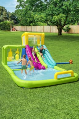 Jeux d'extérieur et trampoline Aire de jeux gonflable Splash Course 710 x 310 x 265 cm Bestway 7