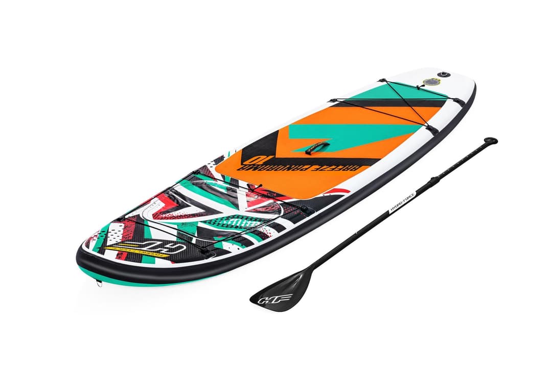 Bateaux, paddle et kayak Paddle SUP gonflable Hydro-Force™ Breeze Panorama, 305 x 84 x 12 cm avec hublot, pagaie, leash, pompe, 1 aileron et sac à dos de transport Bestway 3