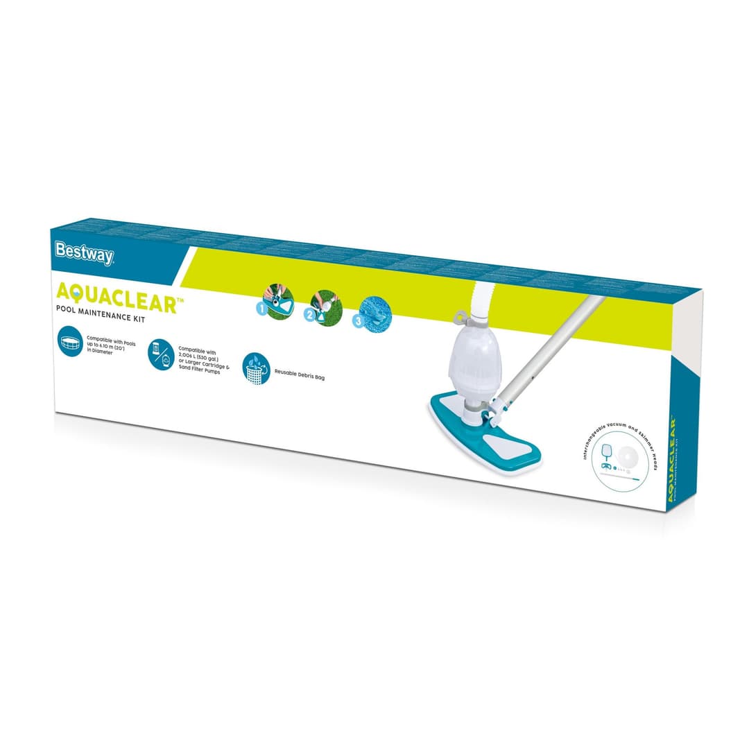 Accessoires Piscine Kit de nettoyage piscine AquaClean avec aspirateur et épuisette Bestway 5