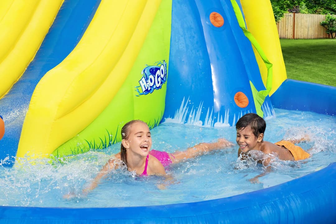 Jeux d'extérieur et trampoline Aire de jeux gonflable avec toboggan, pataugeoire et canon à eau Mont Splashmore H2OGo!™ 435 x 286 x 267 cm Bestway 3
