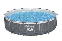Piscine hors sol Piscine hors sol ronde Steel Pro Max 457 x 107 cm avec lumière LED Bestway 1