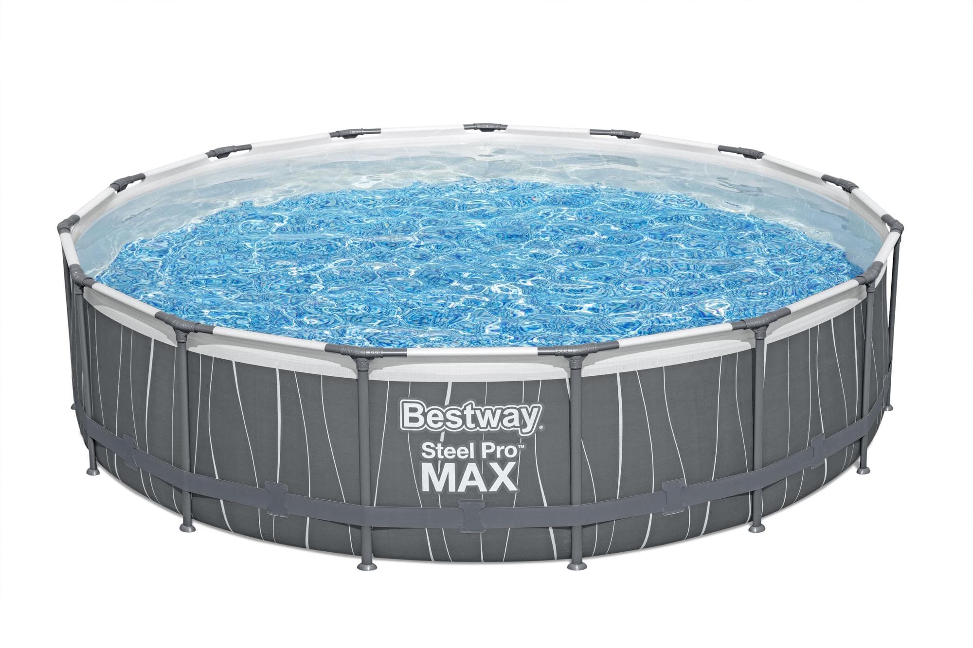 Piscine hors sol Piscine hors sol ronde Steel Pro Max 457 x 107 cm avec lumière LED Bestway 1