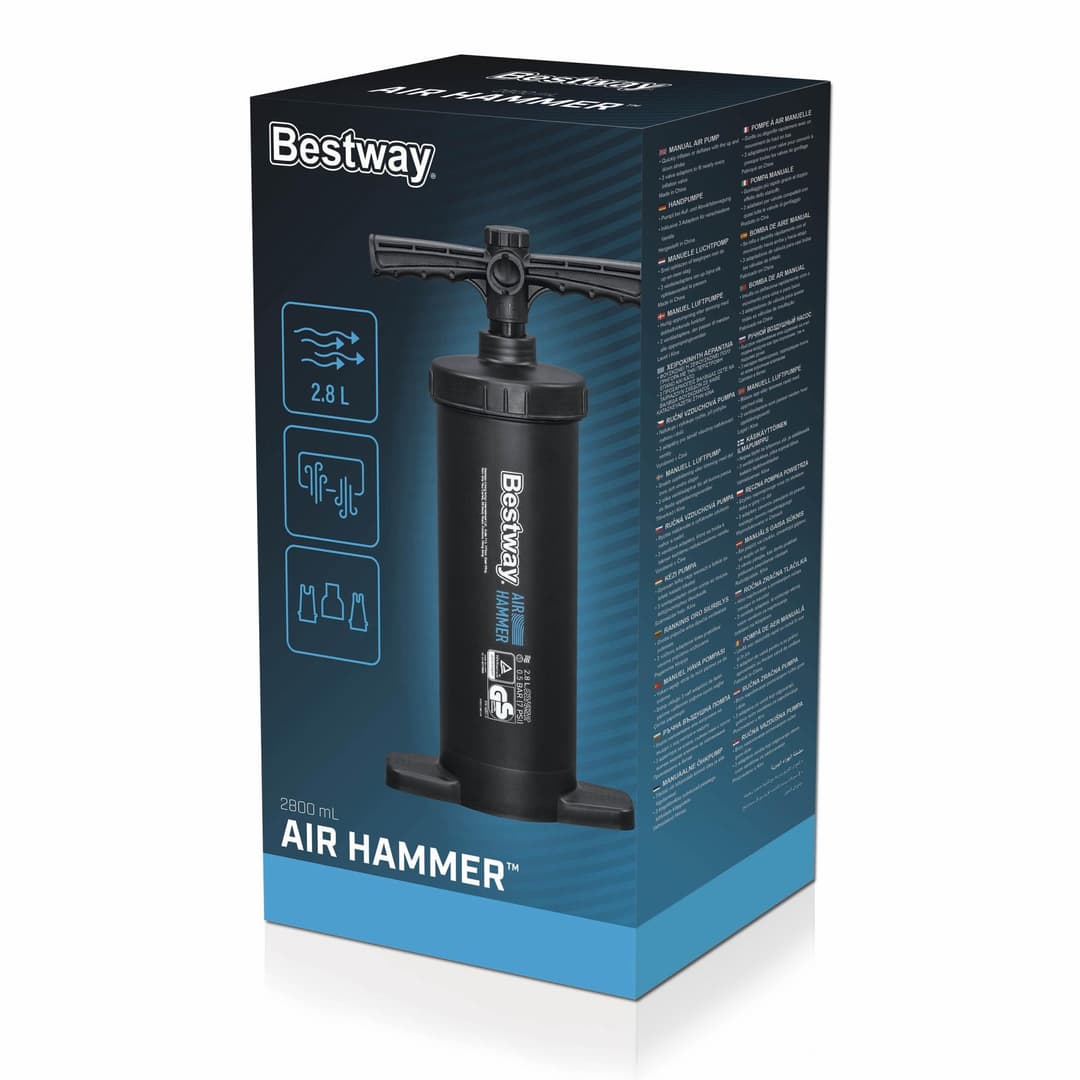 Pompe de gonflage Pompe à air manuelle Air Hammer 2800 ML Bestway 3
