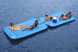 Jeux d'extérieur et trampoline Plateforme flottante Sun Soaker™, 290 x 191 cm, 4 places, 360 kg max, 4 boucles Clasp 'N GO™ connectables Bestway 2