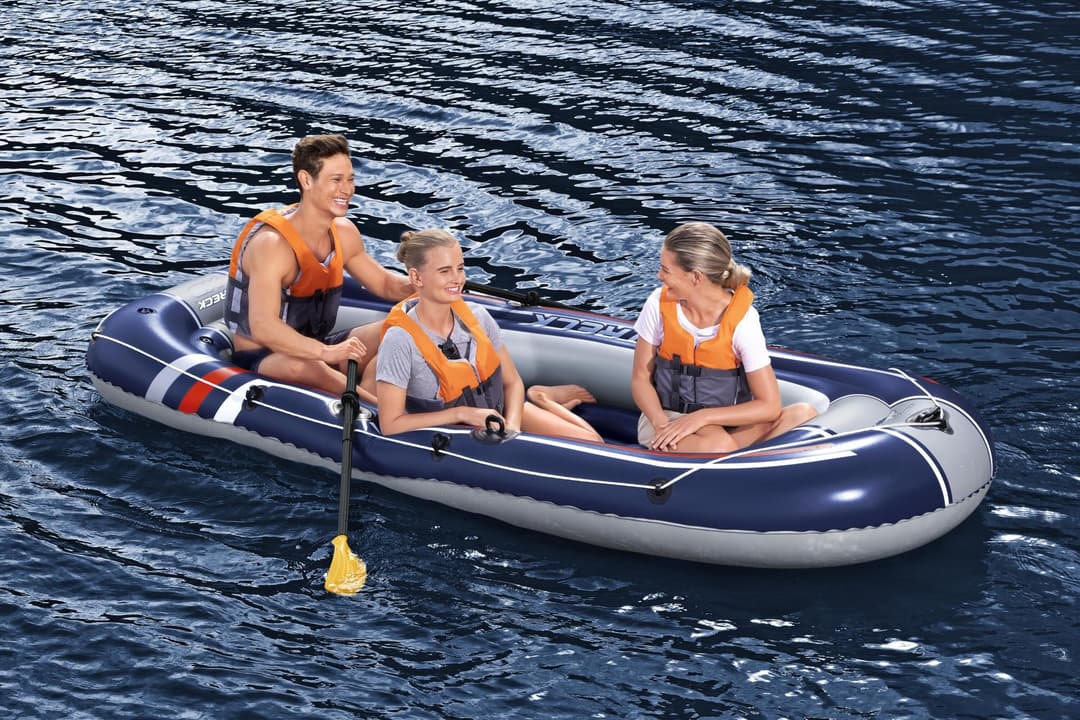 Bateaux, paddle et kayak Bateau gonflable Treck X3 set Hydro-Force™, 307 x 126 cm, 3 adultes et 1 enfant, 2 pagaies et une pompe à pied Bestway 5