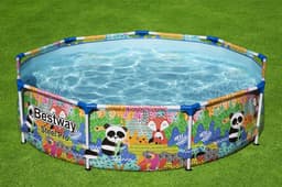 Piscine hors sol Piscine hors sol ronde Steel Pro 274 x 66 cm motif panda Bestway 2