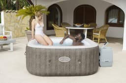 Spa Spa gonflable carré Lay-Z-Spa Cabo Hydrojet 4-6 places Wifi Bestway 4