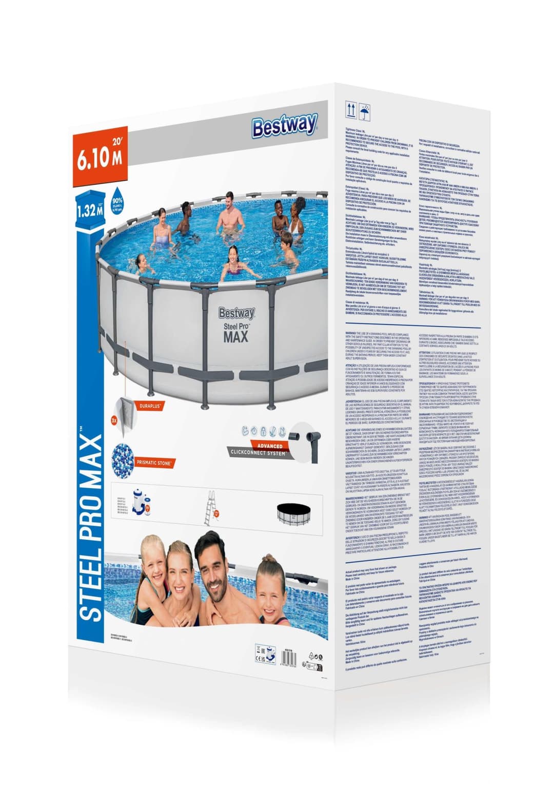 Piscine hors sol Piscine hors sol ronde Steel Pro Max 610 x 132 cm Bestway 4
