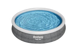 Piscine hors sol Piscine autoportante Fast Set™ ronde rotin gris, 366 x 76 cm avec filtre à cartouche Bestway 8