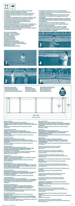 Piscine hors sol Piscine acier hors sol ronde Hydrium 490 x 130 cm effet bois Bestway 9