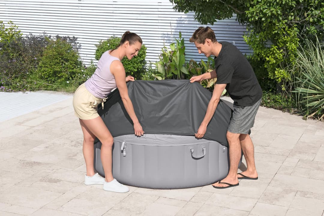 Accessoires Spa Couverture thermique Energysense pour spas ronds 1,70m x 66cm Bestway 2