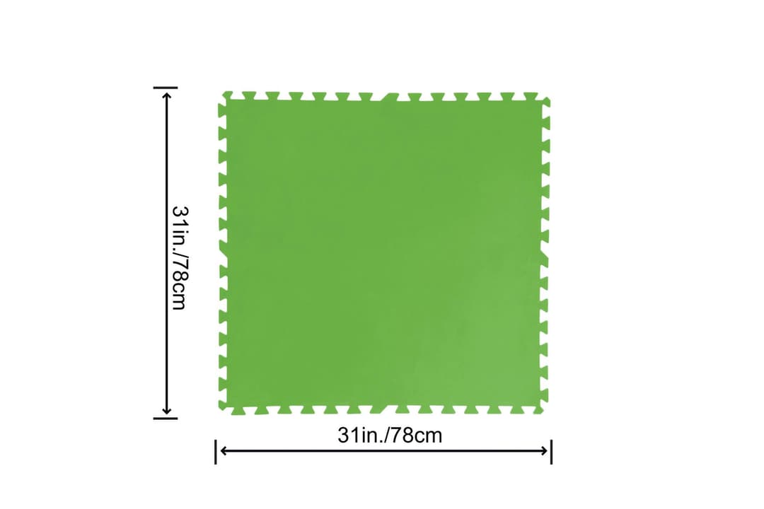 Accessoires Piscine Lot de 9 tapis de protection pré formés 78 x 78 cm Bestway 2
