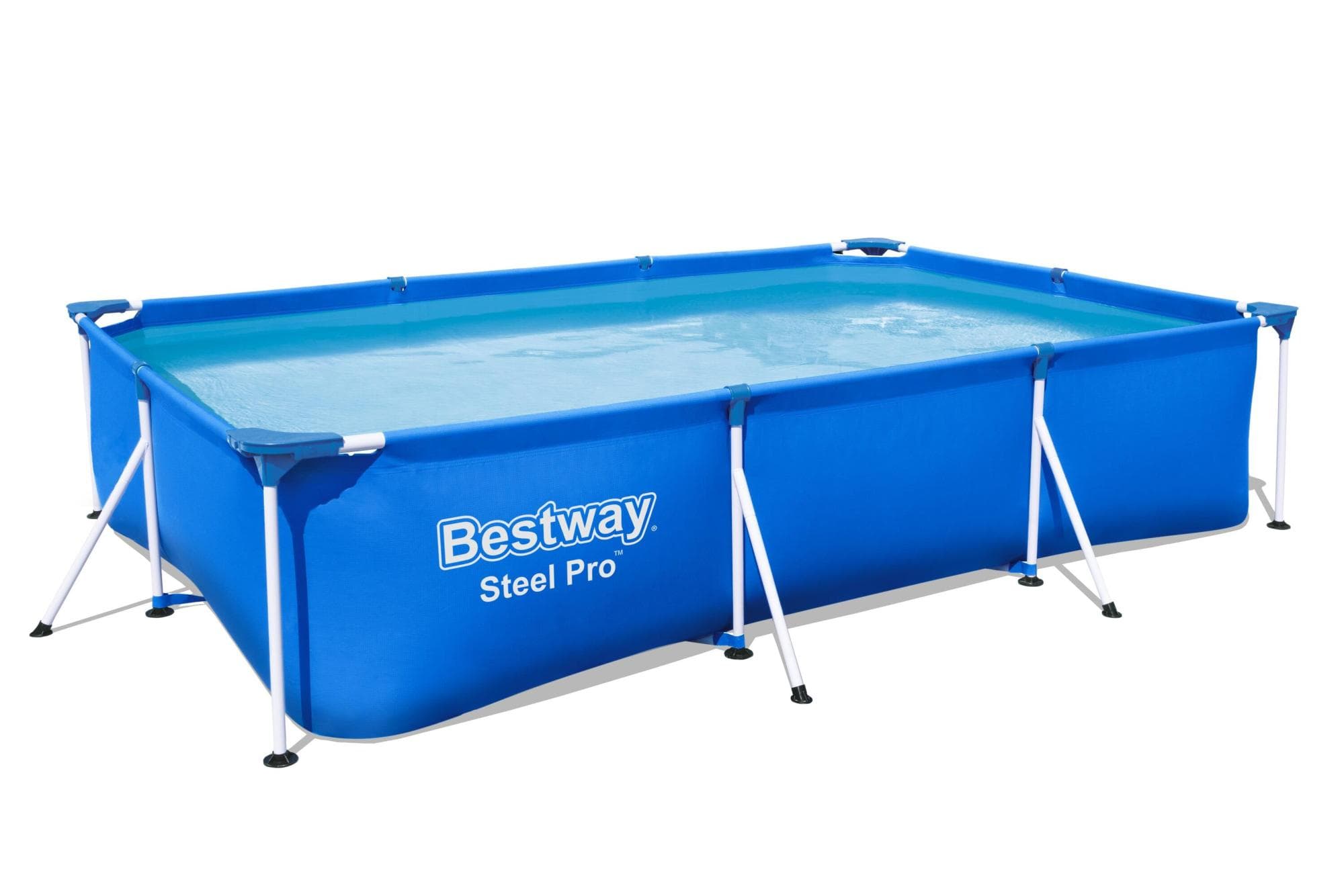 Piscine hors sol Piscine hors sol rectangle Steel Pro 300 x 201 x 66 cm bleu clair Bestway 1