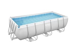 Piscine hors sol Piscine hors sol rectangle Power Steel gris clair 404x  201 x 100cm Bestway 2