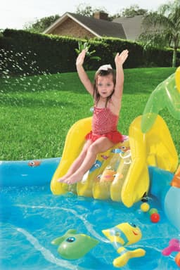 Jeux d'extérieur et trampoline Aire de jeux pataugeoire Vie de la Mer 280 x 257 x 87 cm Bestway 6