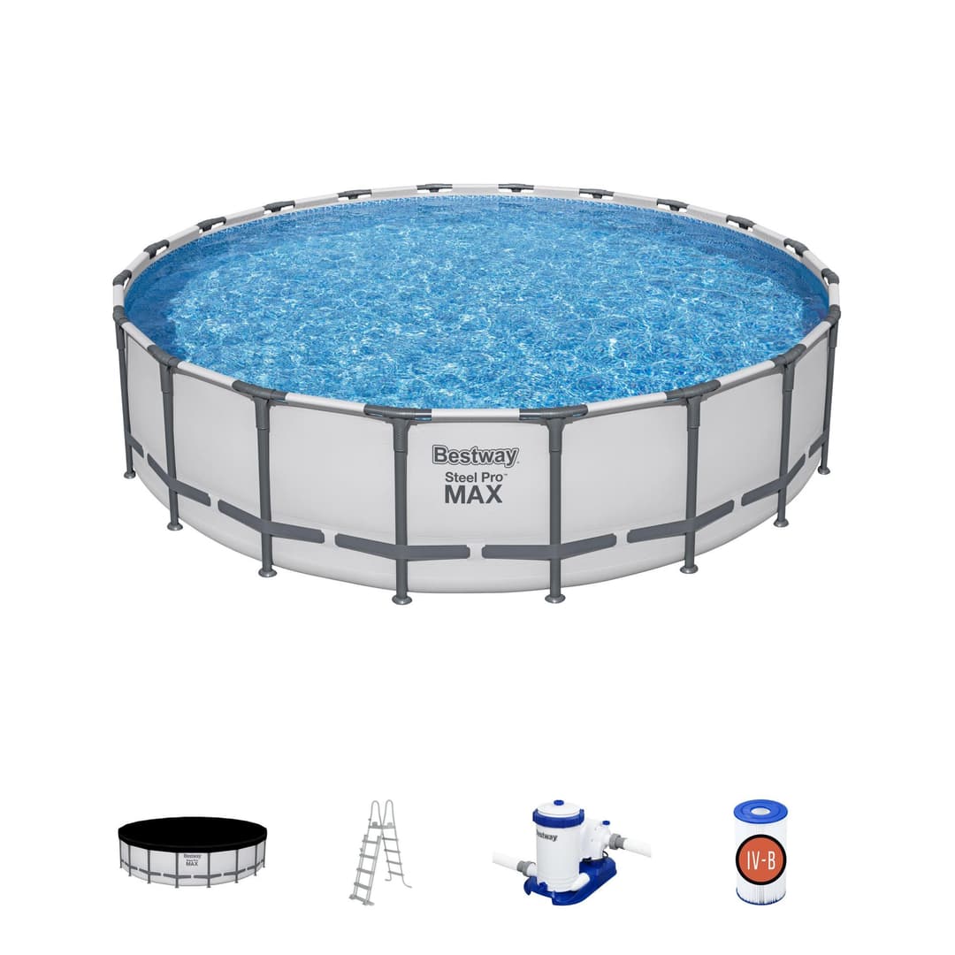 Piscine hors sol Piscine hors sol ronde Steel Pro Max 610 x 132 cm Bestway 2