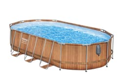 Piscine hors sol Piscine hors sol ovale 610 x 366 x 122 cm Power Steel Comfort Jet Series Bestway 2