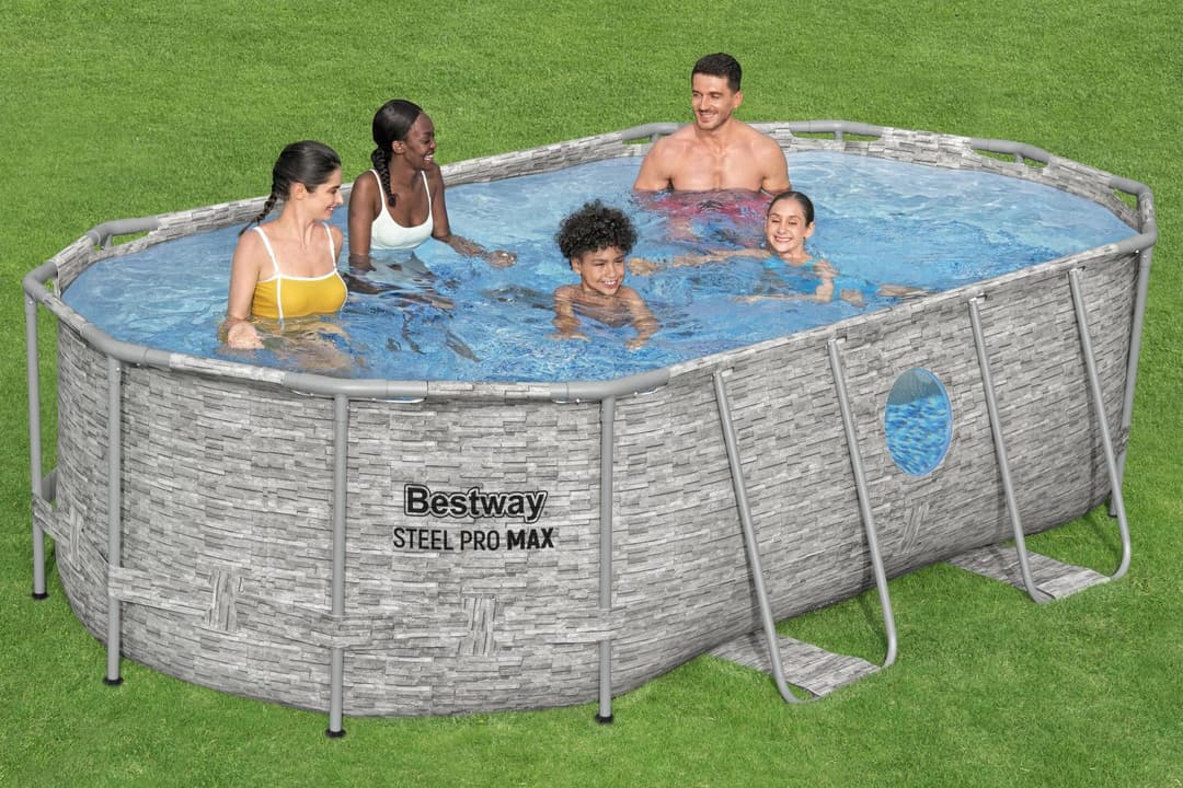 Piscine hors sol Piscine hors sol ovale 427x250x100cm Steel Pro Max Splashview Bestway 2