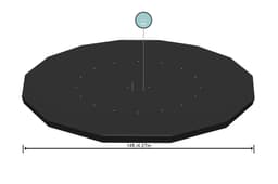 Accessoires Piscine Bâche 4 saisons ronde pour piscine hors sol diamètre 427cm Bestway 3