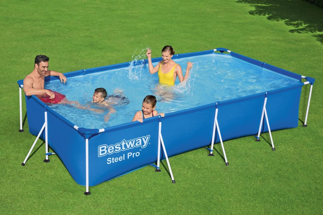 Piscine hors sol Piscine hors sol rectangle Steel Pro 400 x 211 x 81 cm bleu clair Bestway 2