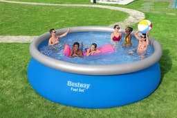 Piscine hors sol Piscine autoportante Fast Set ronde 457 x 122 cm avec accessoires Bestway 2