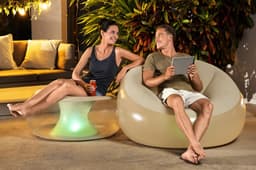 Matelas et mobilier gonflable Fauteuil gonflable à LED Inflate-A-Chair 102 x 97 x 71 cm Bestway 3
