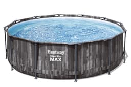 Piscine hors sol Piscine hors sol ronde 366 x 100 cm Steel Pro Max décor bois Bestway 4