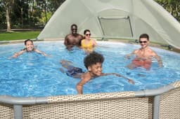 Accessoires Piscine Auvent pour piscines tubulaires rondes entre 3,05 et 5,49m de diamètre Bestway 7