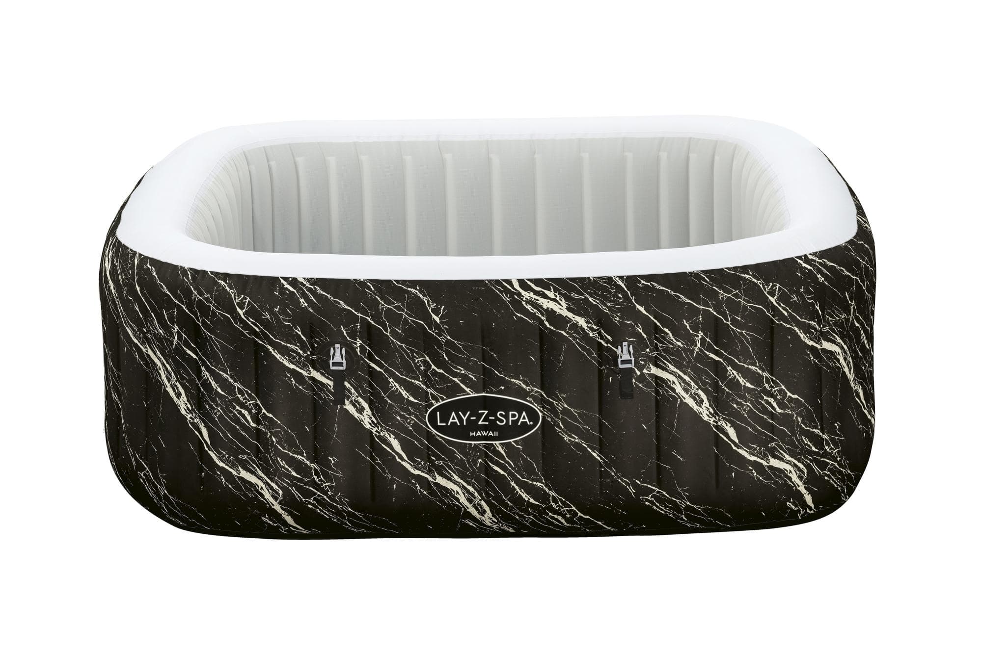 71" x 71" x 26"/1.80m x 1.80m x 66cm Hawaii Smart Luxe Airjet 6 Black Marble SPA Liner