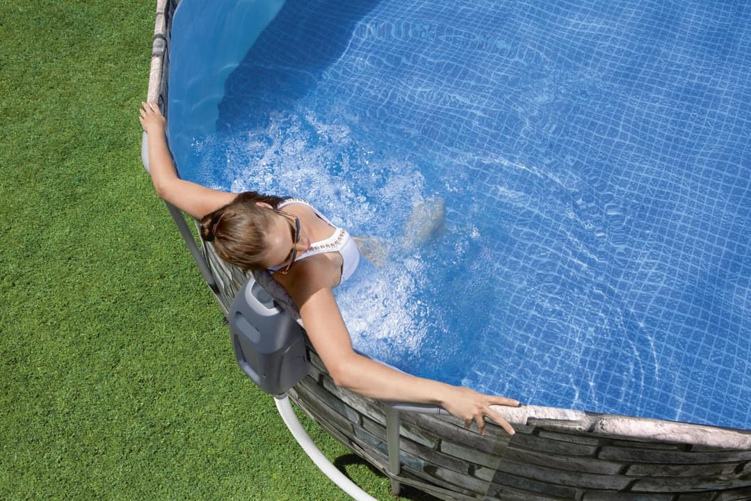 Piscine hors sol Piscine hors sol ovale Power Steel Comfort Jet 610 x 366 x 122 cm Bestway 4