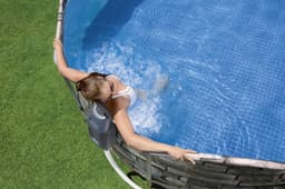 Piscine hors sol Piscine hors sol ovale Power Steel Comfort Jet 610 x 366 x 122 cm Bestway 4