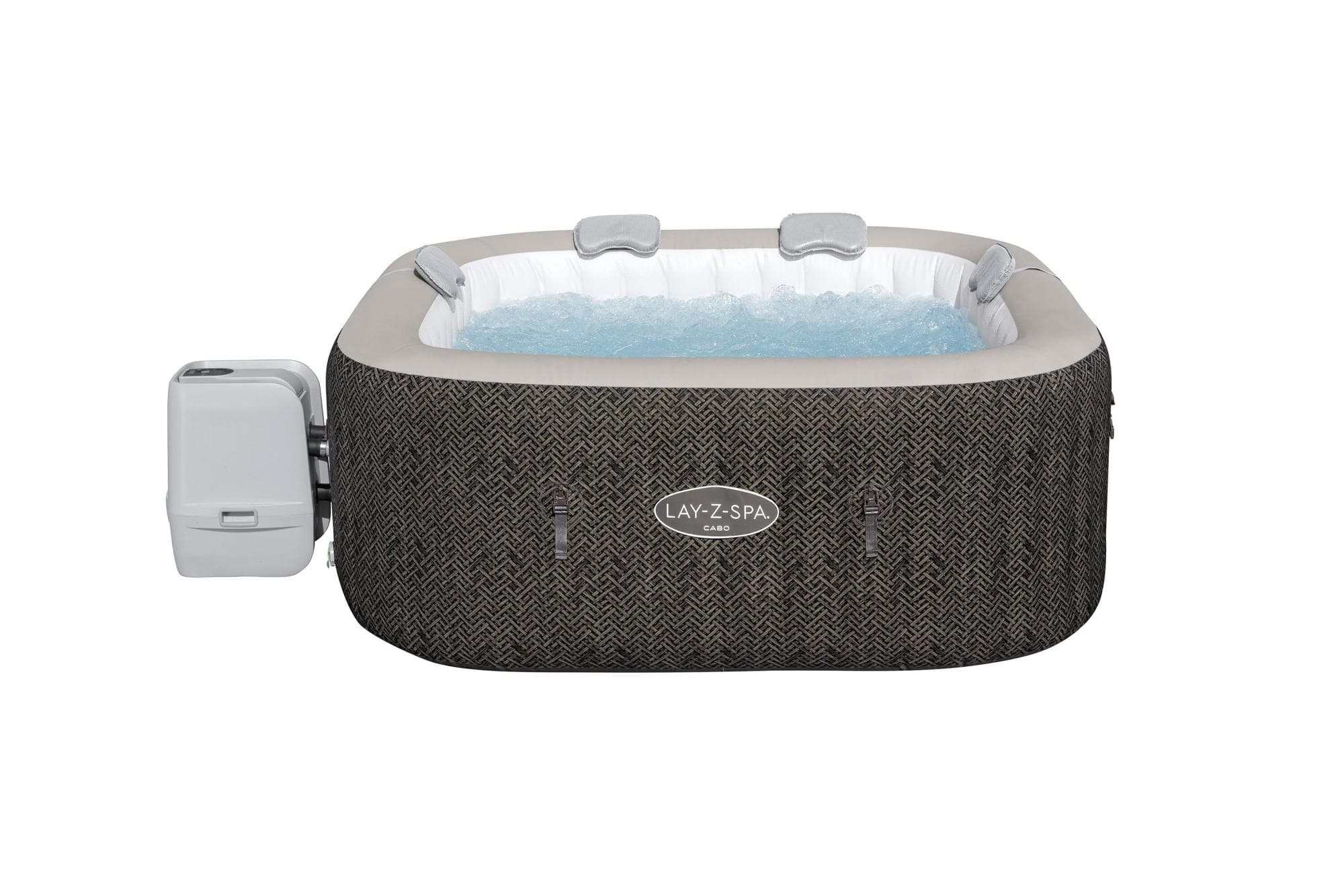 Spa Spa gonflable carré Lay-Z-Spa Cabo Hydrojet 4-6 places Wifi Bestway 1