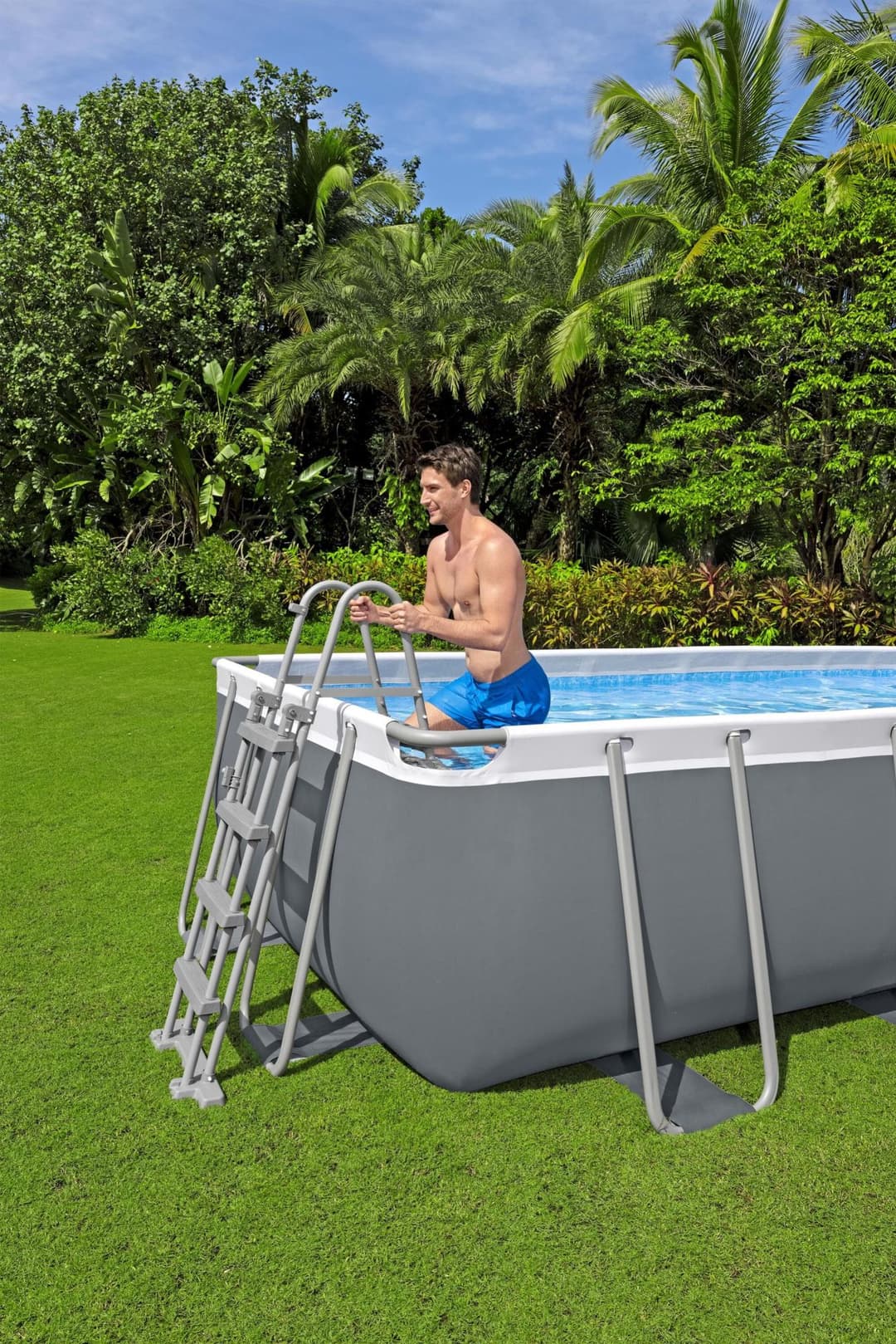 Piscine hors sol Piscine hors sol rectangle 488 x 244 x 122 cm Steel pro Max  Bestway 5