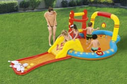 Jeux d'extérieur et trampoline Aire de jeux pataugeoire Champions 435 x 213 x 117 cm Bestway 2