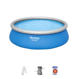 Piscine hors sol Piscine autoportante Fast Set ronde 457 x 122 cm avec accessoires Bestway 1