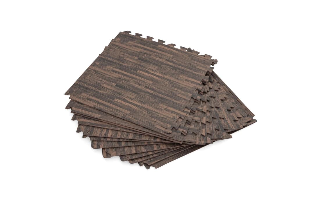 Accessoires Piscine Tapis de sol décor bois pour piscine et spa 12 pièces 50 x 50 cm Bestway 4