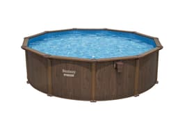 Piscine hors sol Piscine acier hors sol ronde Hydrium 490 x 130 cm effet bois Bestway 7