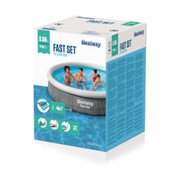 Piscine hors sol Piscine autoportante Fast Set ronde rotin 366 x 76 cm Bestway 8