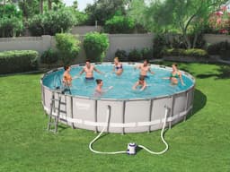 Piscine hors sol Piscine tubulaire ronde 671 x 132 cm Power Steel Bestway 2