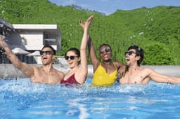 Piscine hors sol Piscine autoportante Fast Set ronde 457 x 122 cm avec accessoires Bestway 7