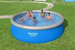 Piscine hors sol Piscine autoportante Fast Set ronde 457 x 122 cm avec accessoires Bestway 5