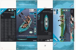 Bateaux, paddle et kayak Kayak gonflable 2 places Waypoint Elite X2 382 cm Bestway 4