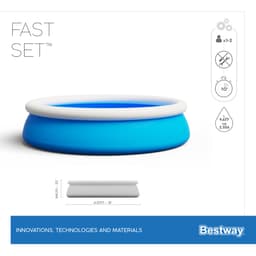 Piscine hors sol Piscine autoportante Fast Set 457 x 84 cm bleue Bestway 8